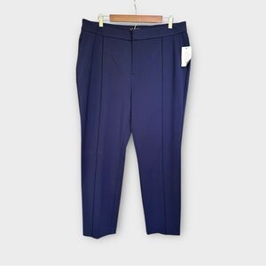 Eloquii Stretch Suit Pintuck Pants – Navy, NWT, 18 Long